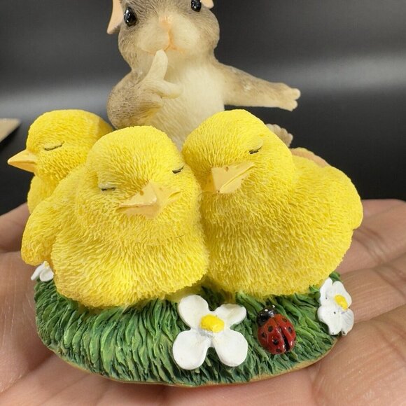 Charming Tails Fitz And Floyd Figurine Resin Whimsical Shhh Don’t Make A Peep - Picture 4 of 13